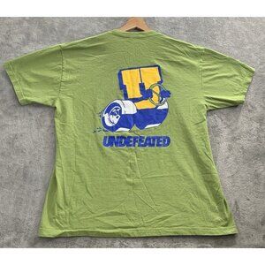Undefeated Shirt Men’s Size XL Green Burnout Graphic Tee Short Sleeve Skater USA